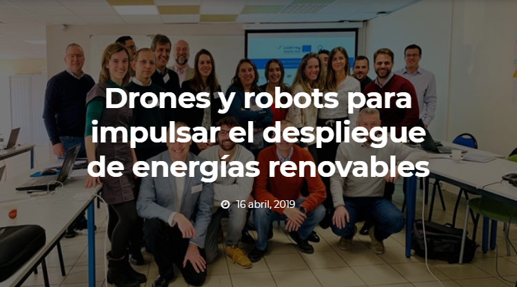 Drones y robots para impulsar el despliegue de energías renovables